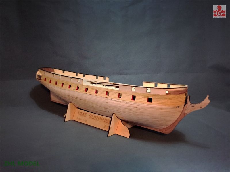 HMS Surprise Scale 1/48 56.9" with 4 lifeboat Wood Model Ship Kit